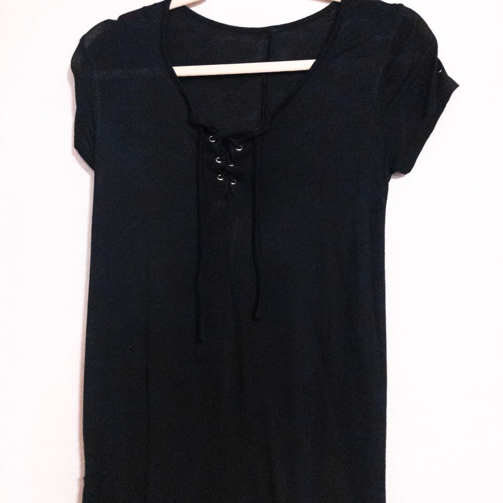 black shirt